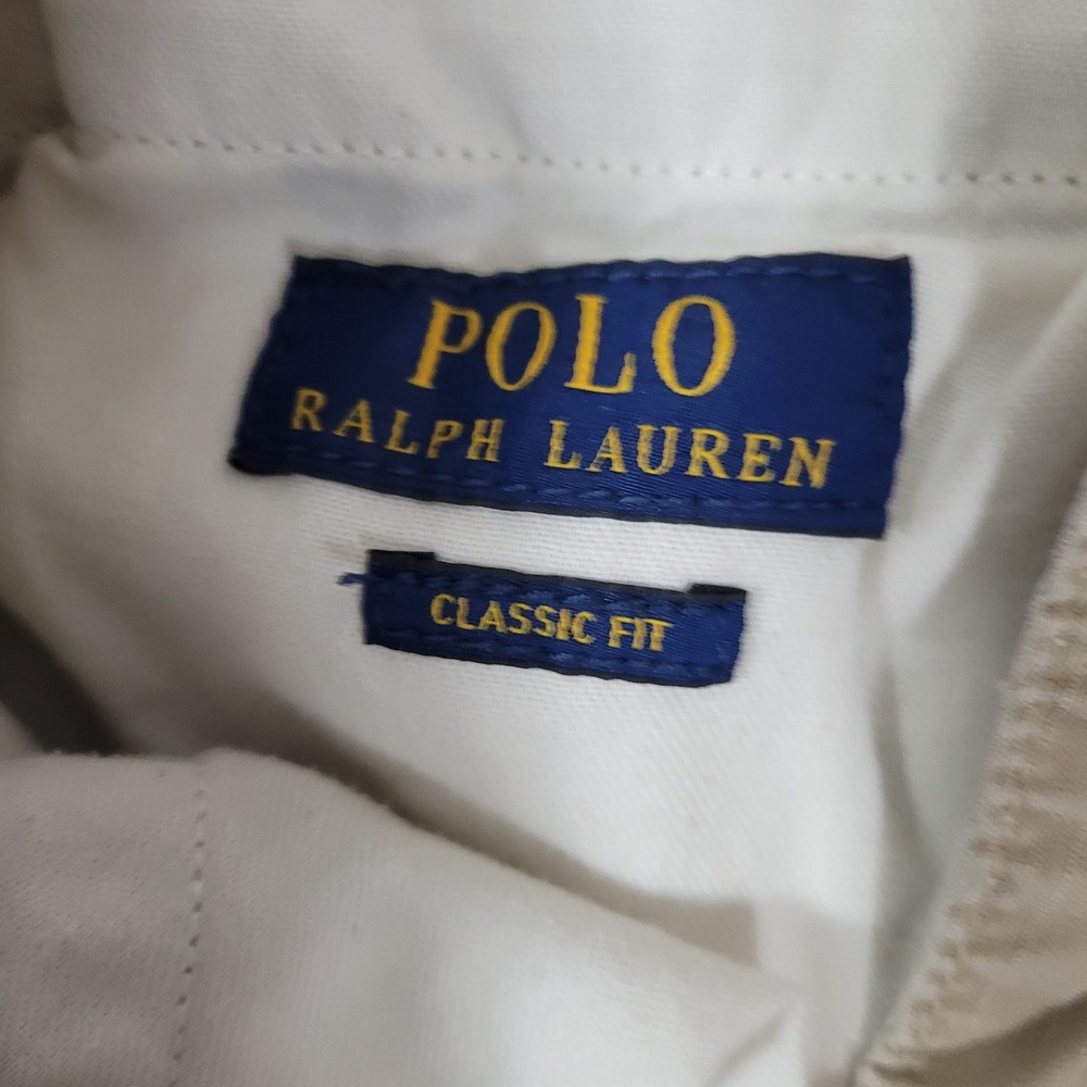 Polo Ralph Lauren Mens Tan Cargo Shorts Size 34 x 9" Ripstop - Picture 2 of 11